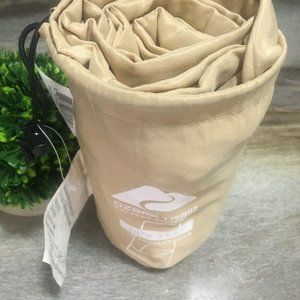 Ozark Trail Breathable Polyester Camping Sleeping Bag Liner Sheet, Beige